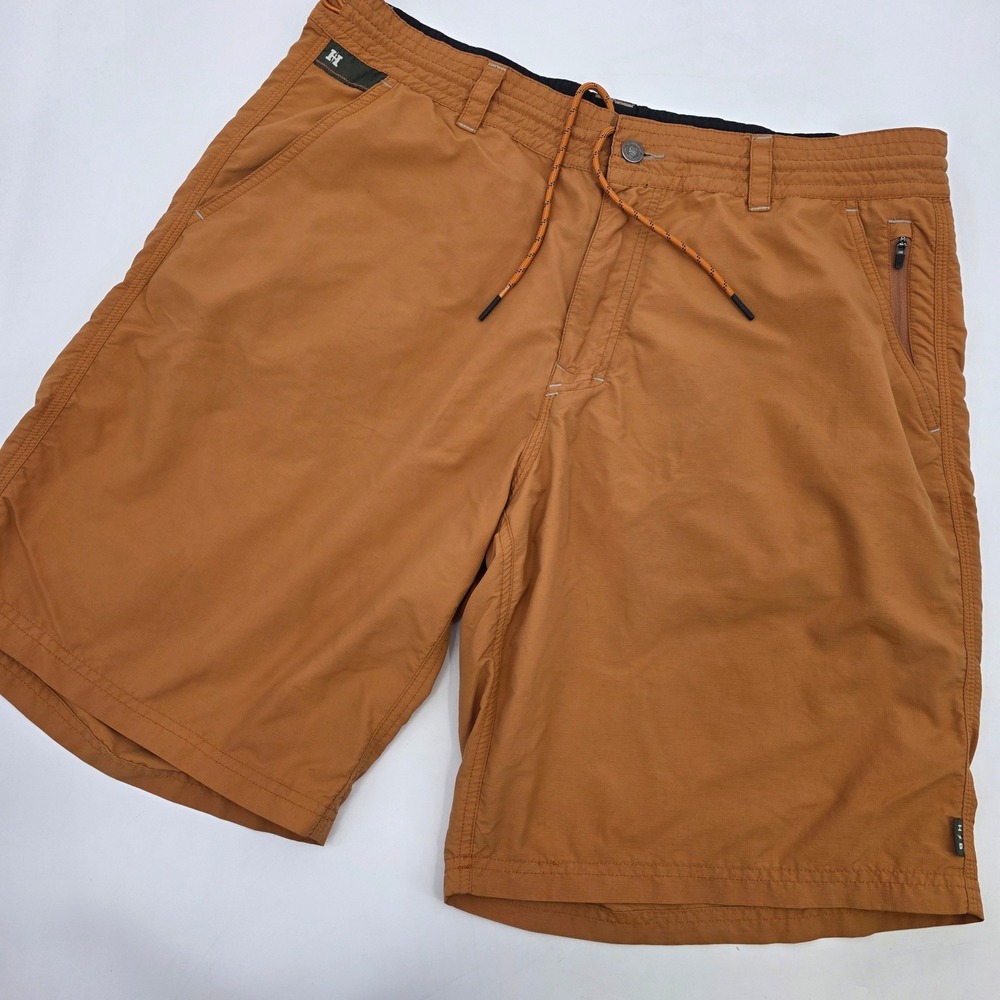 HOWLER BROTHERS HORIZON HYBRID SHORTS MENS SIZE 38 BURNT ORANGE UTILITY RIPSTOP